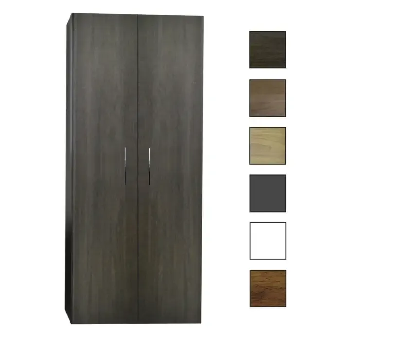 Sanicare kolomkast met reling greep 67x160x32cm schots-eiken Uitverkoop