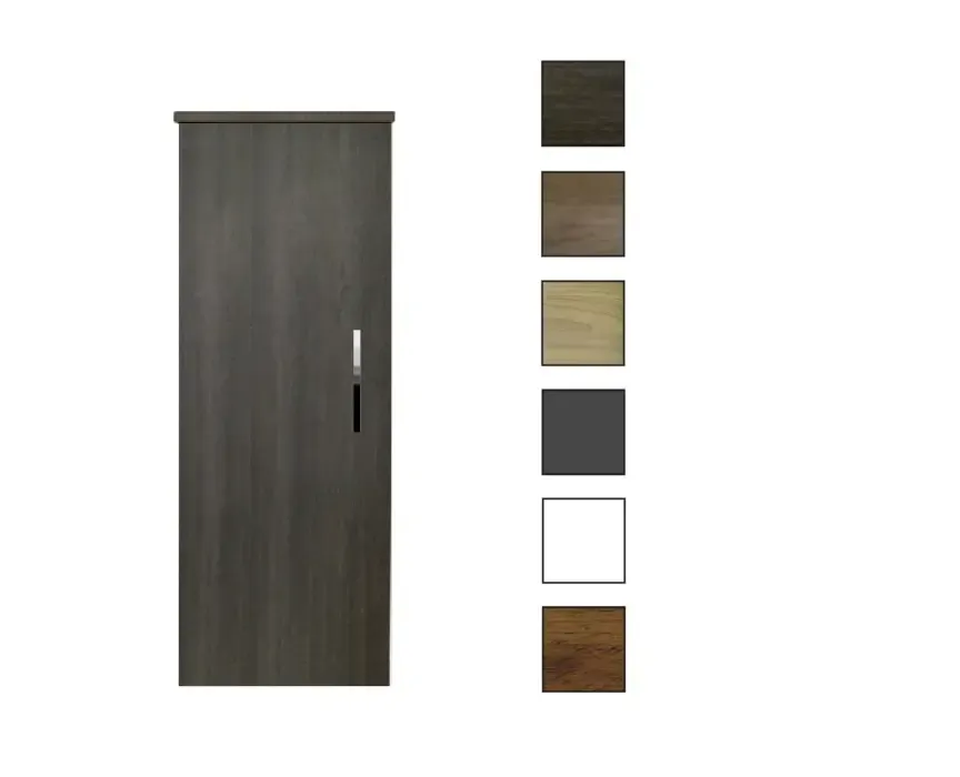 Merkproduct Sanicare kolomkast met chromen greep 33,5x90x32cm schots-eiken