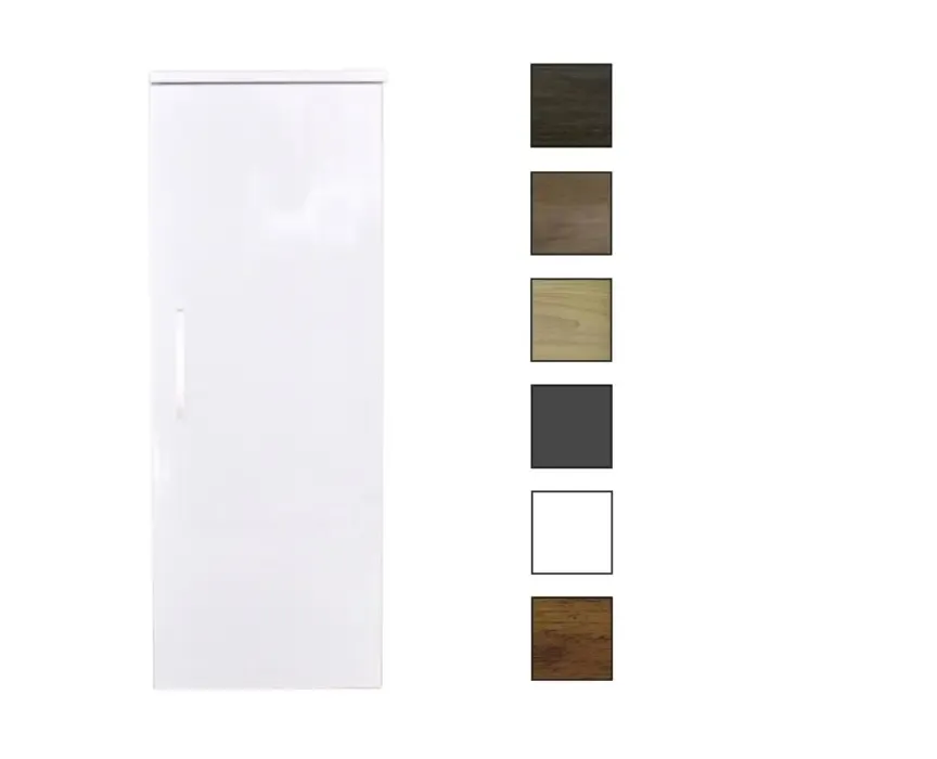 Sanicare kolomkast met chromen greep 33,5x90x32cm hoogglans wit Lage Prijs