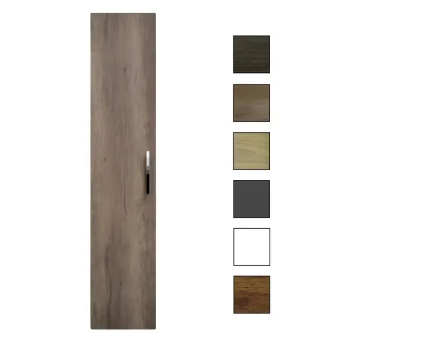 Snelle Levering Sanicare kolomkast met chromen greep 33,5x160x32cm truffel