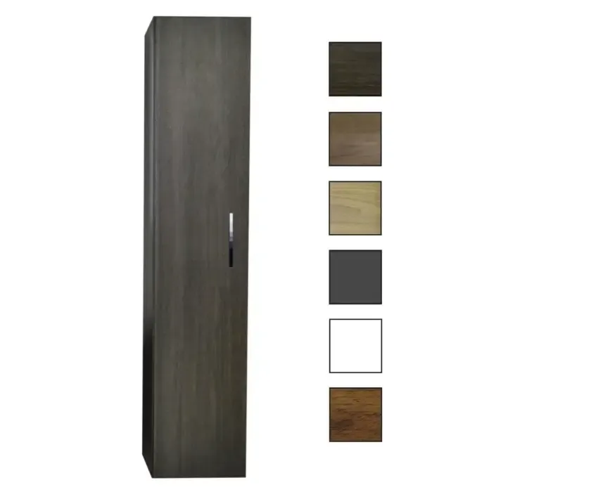 Hete Deal Sanicare kolomkast met chromen greep 33,5x160x32cm schots-eiken