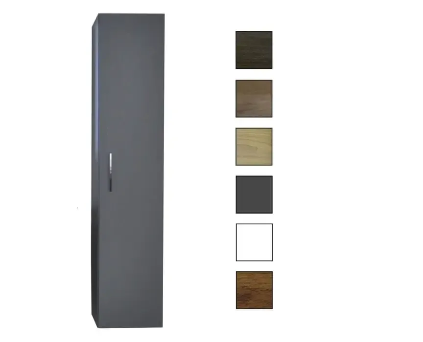 Sanicare kolomkast met chromen greep 33,5x160x32cm antraciet Hete Deal