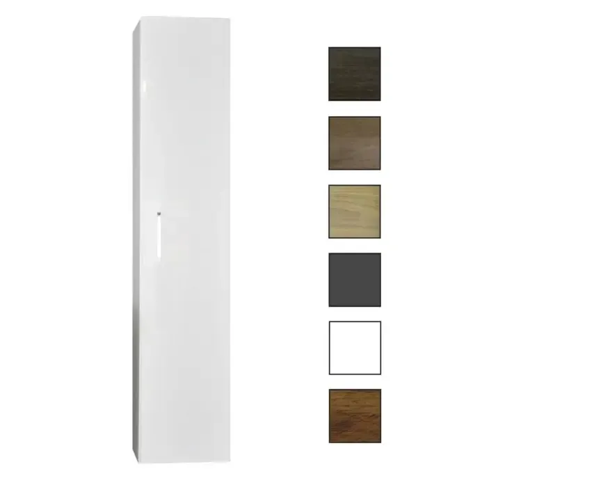 Alleen Vandaag Sanicare kolomkast met chromen greep 33,5x160x32cm hoogglans wit
