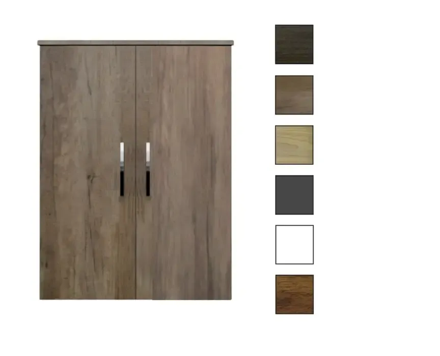 Sanicare kolomkast met chromen greep 67x90x32cm truffel Speciale Aanbieding
