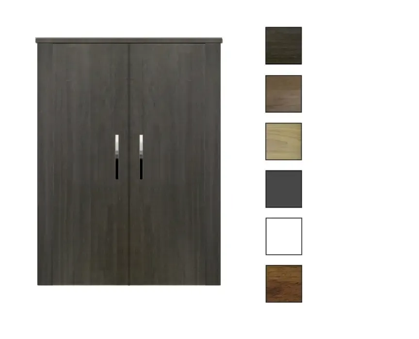 Gratis Retour Sanicare kolomkast met chromen greep 67x90x32cm schots-eiken