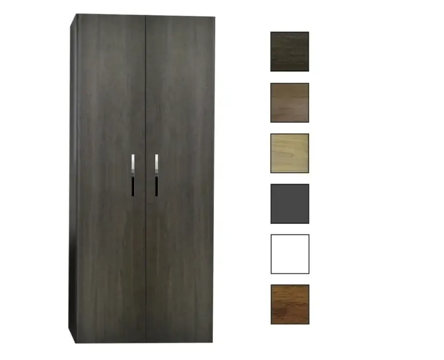 Sanicare kolomkast met chromen greep 67x160x32cm hoogglans wit Veilige Betaling