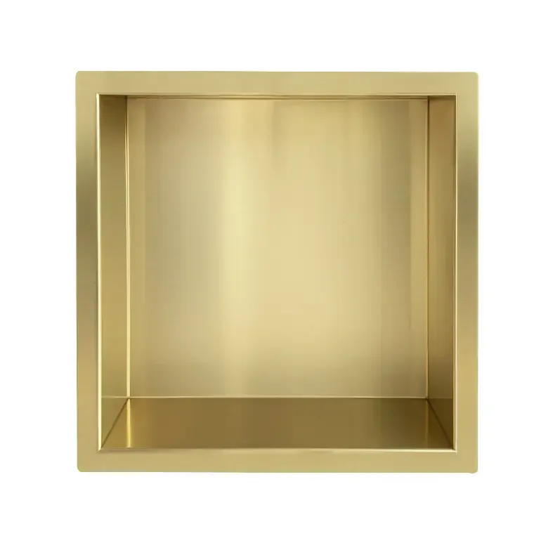 Mueller Gold inbouwnis 30x30x7cm geborsteld messing Premium