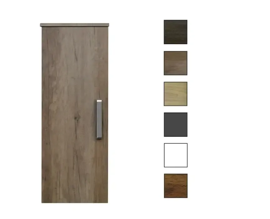Sanicare kolomkast met luxe chromen greep 33,5x90x32cm truffel Speciale Aanbieding