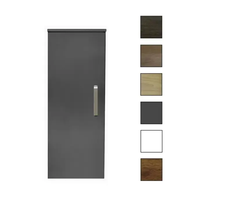 Direct Beschikbaar Sanicare kolomkast met luxe chromen greep 33,5x90x32cm antraciet