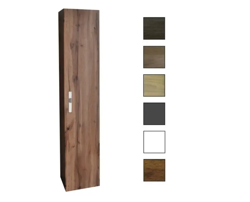 Speciale Aanbieding Sanicare kolomkast met luxe chromen greep 33,5x160x32cm belluno