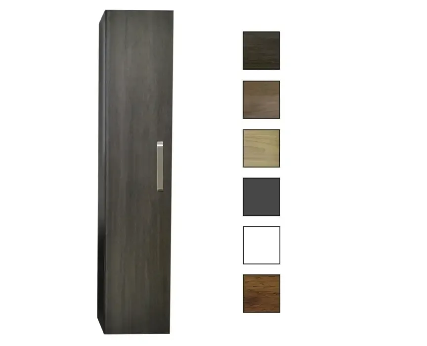 Sanicare kolomkast met luxe chromen greep 33,5x160x32cm schots-eiken Korting