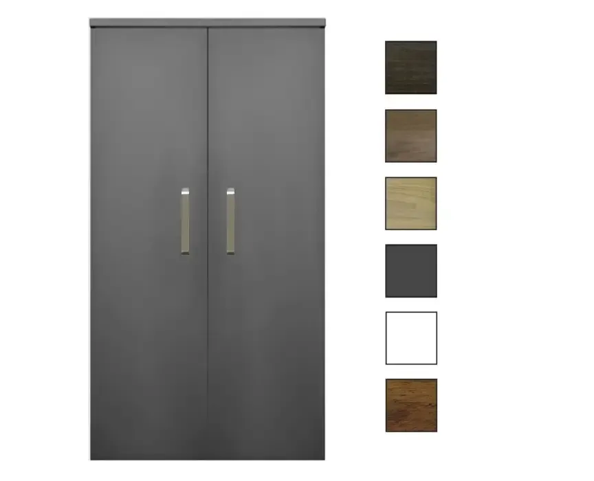 Sanicare kolomkast met luxe chromen greep 67x160x32cm antraciet Favoriet