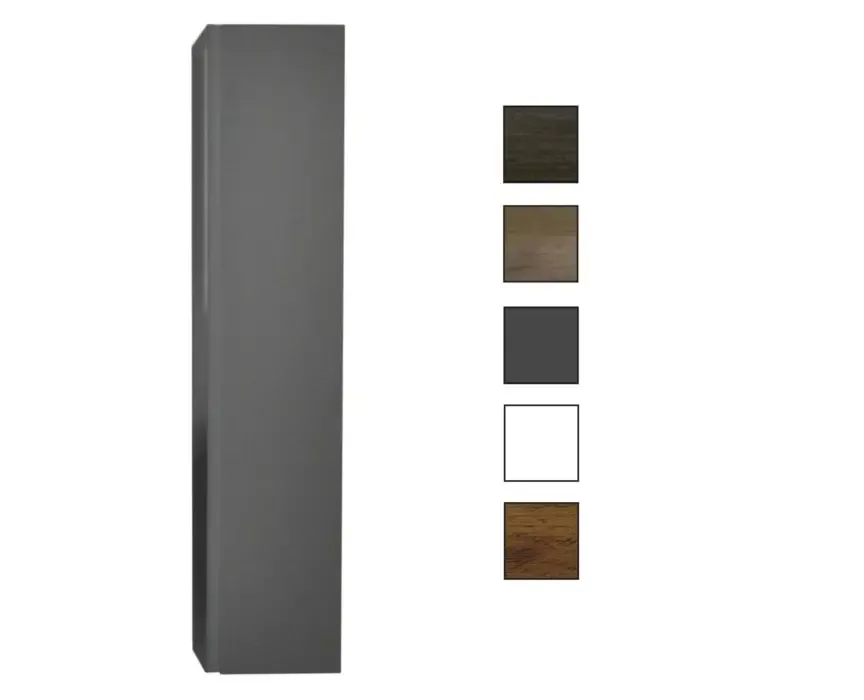 Direct Beschikbaar Sanicare Q7 kolomkast 33,5x160x32cm antraciet
