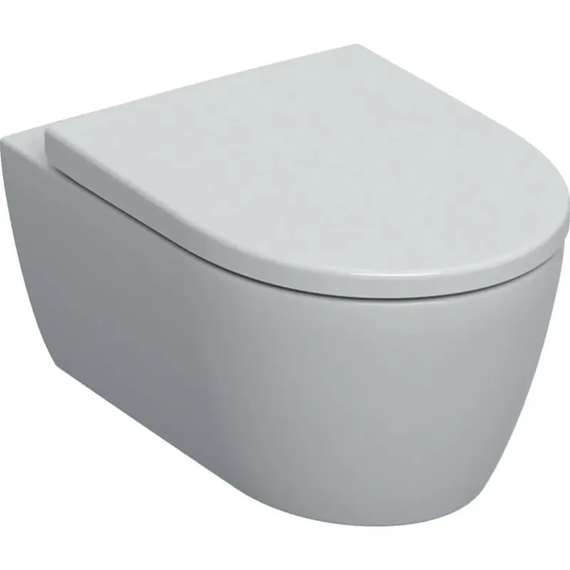 Geberit iCon Rimfree diepspoel toilet 36x53cm met KeraTect-glazuurlaag en zitting wit Must-Have