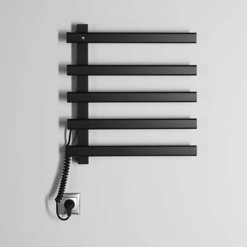 Sapho Elcor elektrische radiator mat zwart 48x52cm 85W Tijdelijk Beschikbaar