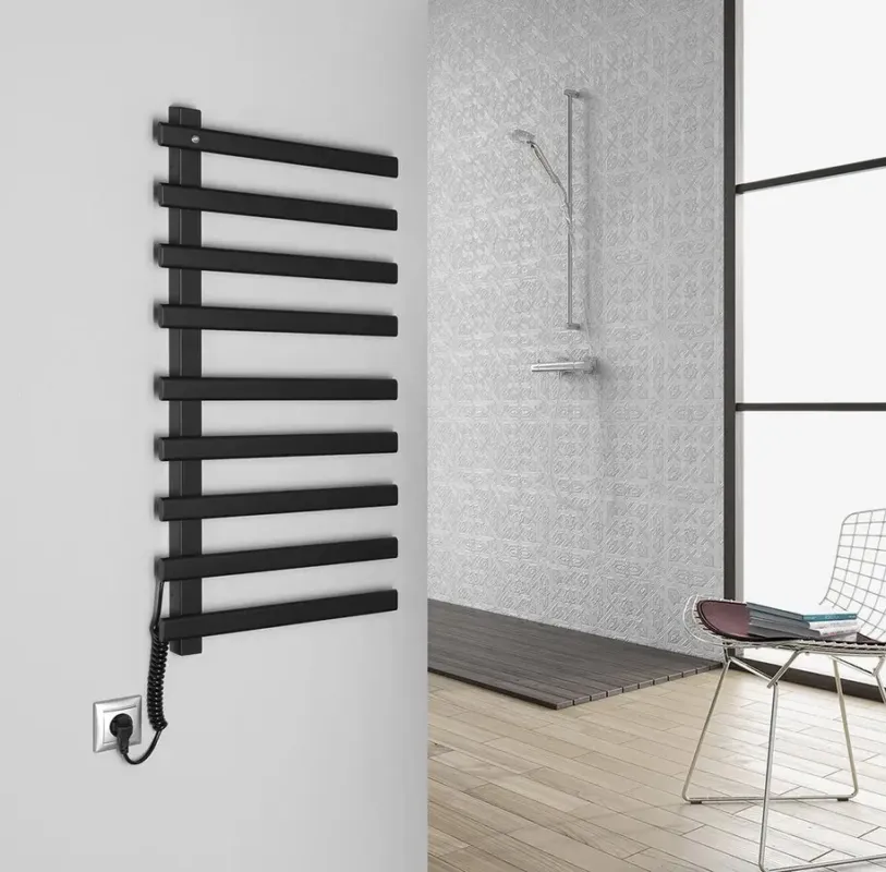 Bestseller Sapho Elcor elektrische radiator mat zwart 48x92cm 128W