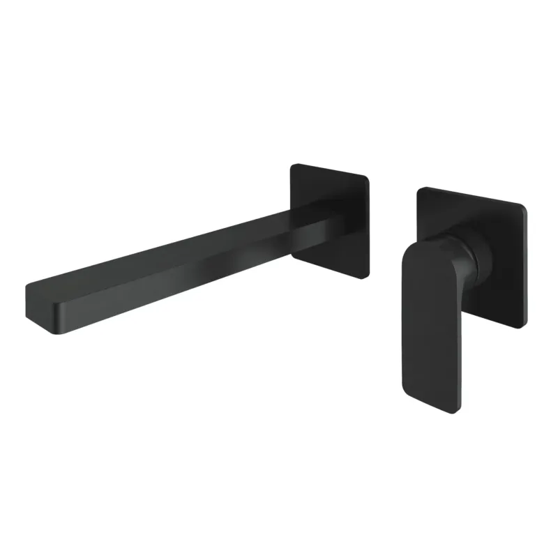 Hotbath Gal afbouwdeel inbouw wastafelmengkraan met 18cm uitloop geborsteld gunmetal PVD Aanbieding