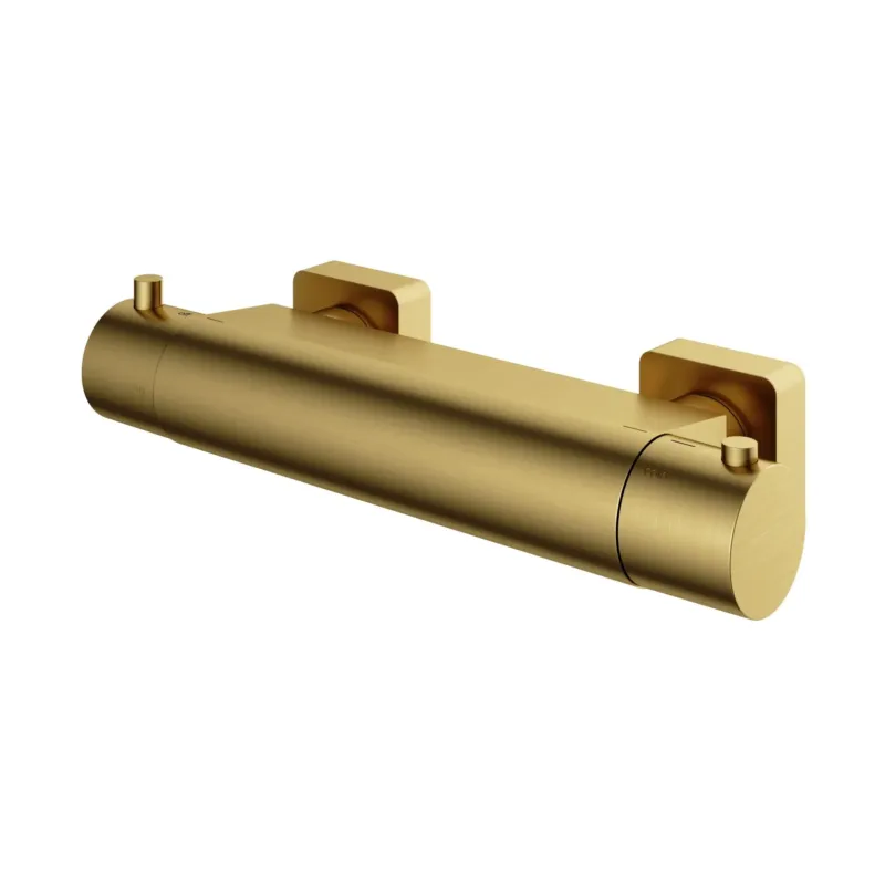 Gecertificeerd Hotbath Gal thermostatische douchemengkraan geborsteld messing PVD