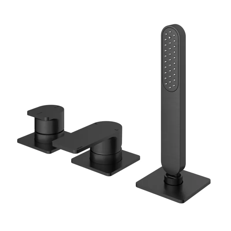 Hotbath Gal badrandcombinatie mengkraan zonder uitloop geborsteld gunmetal PVD Fabrieksprijs