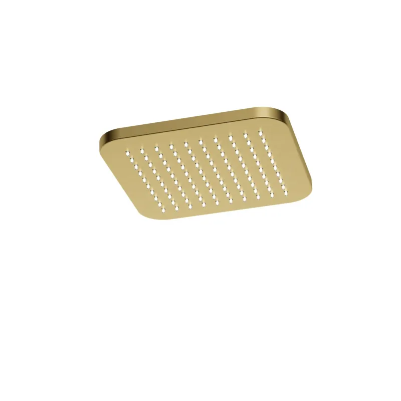 Hotbath Gal hoofddouche 22cm geborsteld messing PVD Beperkt Aanbod