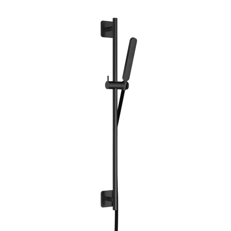 Exclusieve Aanbieding Hotbath Gal glijstang 100cm met doucheslang en handdouche geborsteld gunmetal PVD
