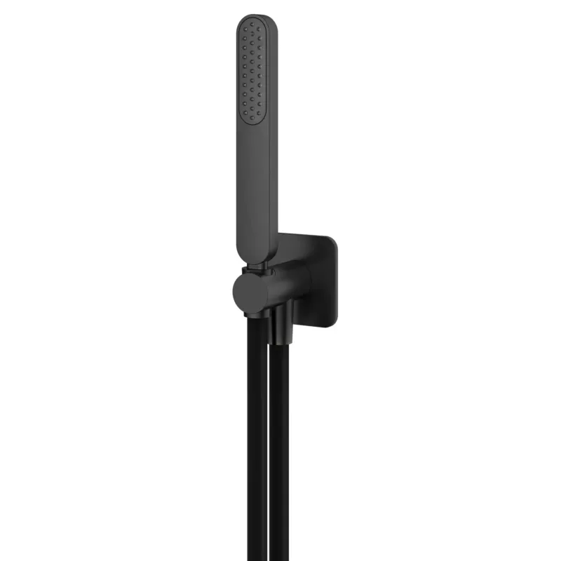 Seizoensaanbieding Hotbath Gal badset met wandsteun, doucheslang en handdouche geborsteld gunmetal PVD