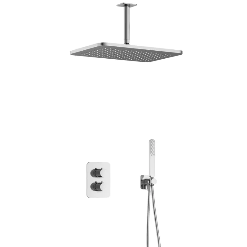 Nieuw Hotbath Gal IBS40ACR inbouwdouche met plafondbuis en 27x40cm hoofddouche chroom