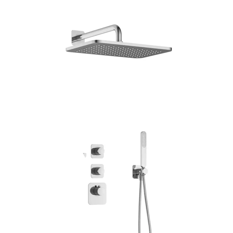 Hotbath Gal IBS40CR High Flow inbouwdouche met 27x40cm hoofddouche chroom Laatste Kans