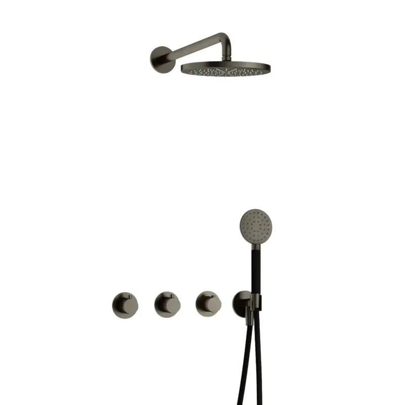 Koopje Hotbath Cobber IBS70 inbouwdouche met ronde handdouche verouderd ijzer