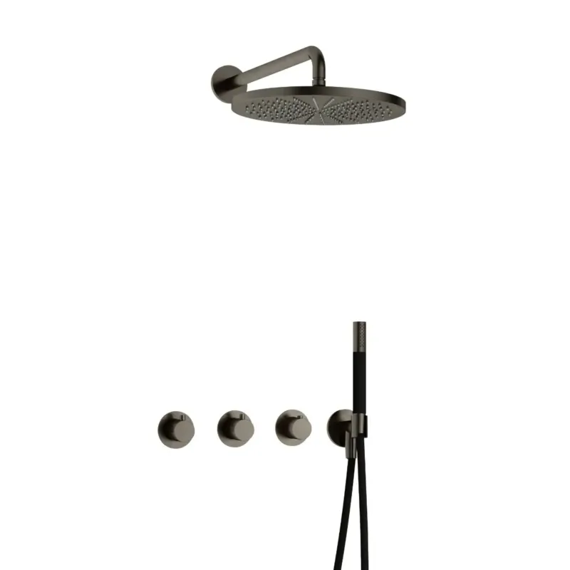 Korting Hotbath Cobber IBS70 inbouwdouche met 30cm hoofddouche verouderd ijzer