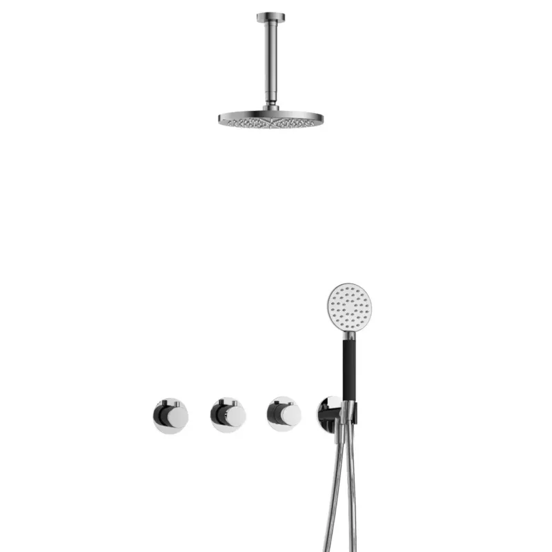 Laatste Kans Hotbath Cobber IBS70 inbouwdouche met ronde handdouche en 15cm plafondbuis chroom
