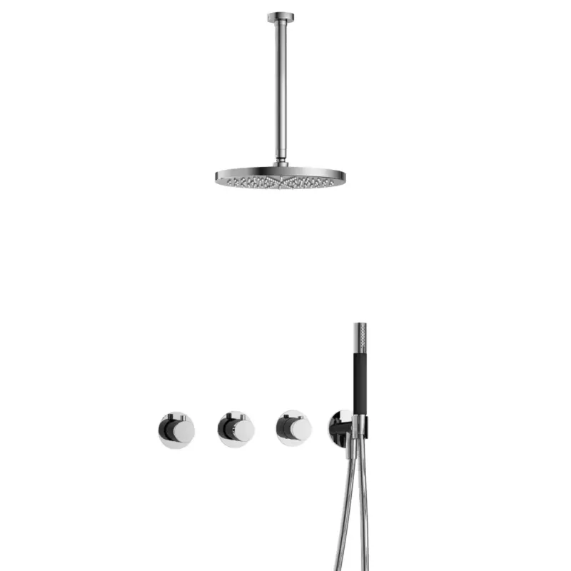 Speciale Aanbieding Hotbath Cobber IBS70 inbouwdouche met 30cm plafondbuis en 30cm hoofddouche chroom