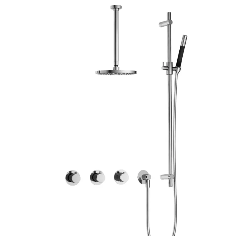 Hotbath Cobber IBS70 inbouwdouche met 30cm plafondbuis en glijstang chroom Hoge Kwaliteit