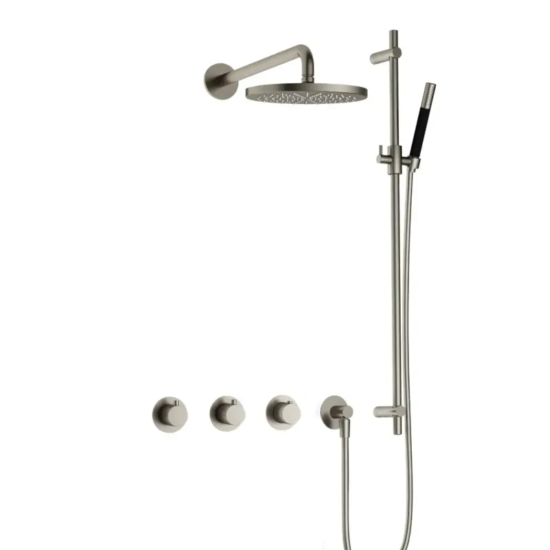Seizoensaanbieding Hotbath Cobber IBS70 inbouwdouche met glijstang geborsteld nikkel