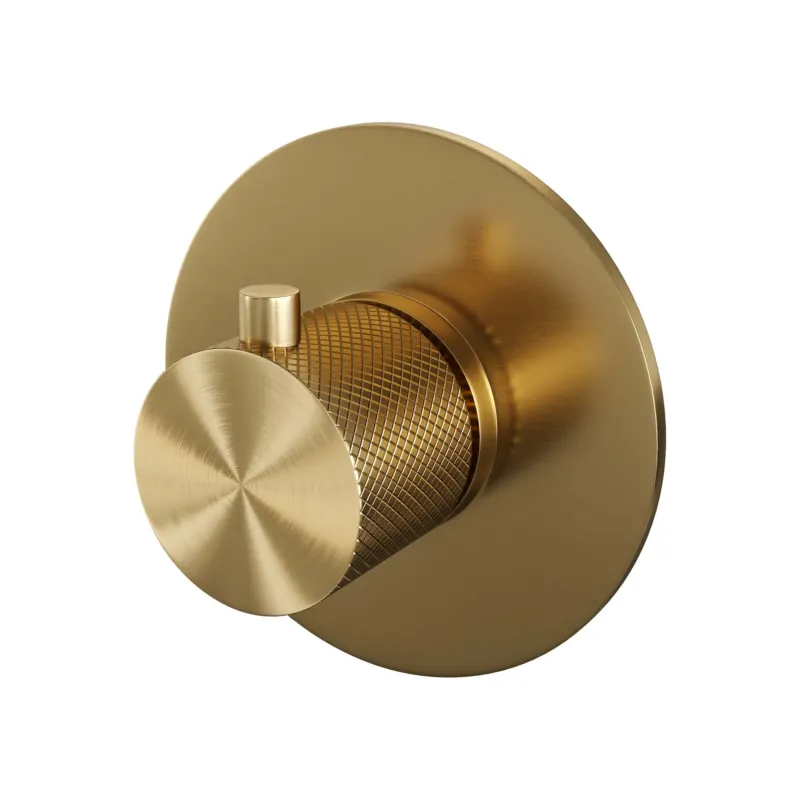 Brauer Gold Carving losse inbouwthermostaat geborsteld messing PVD Populair