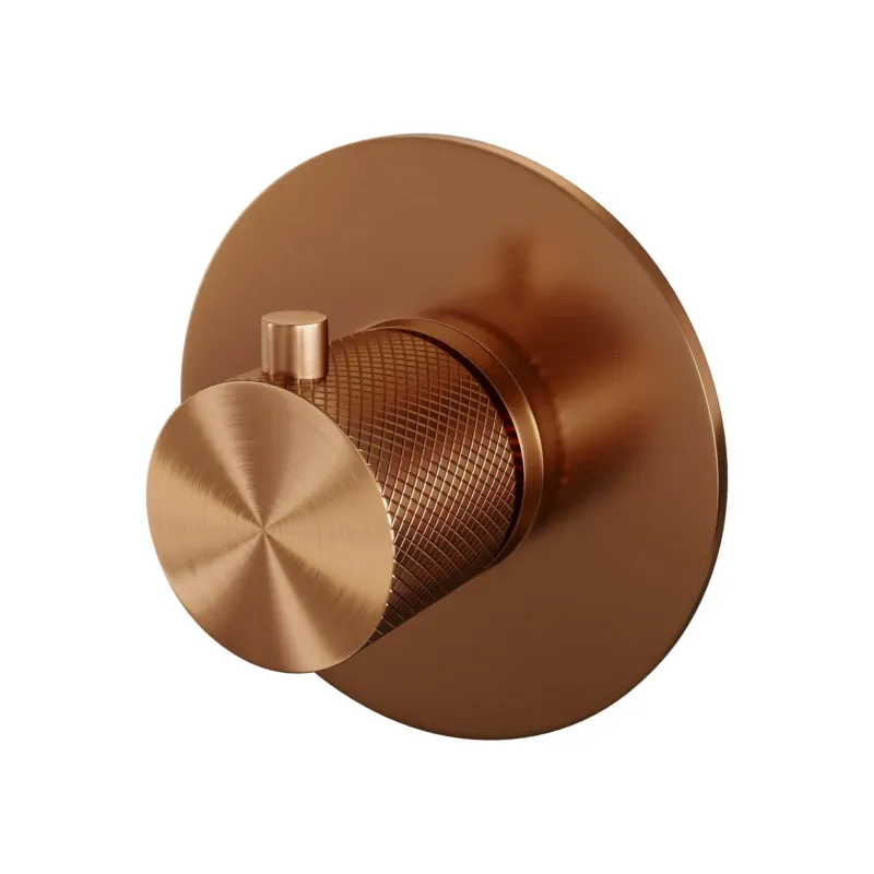 Tijdelijk Beschikbaar Brauer Copper Carving losse inbouwthermostaat geborsteld koper PVD