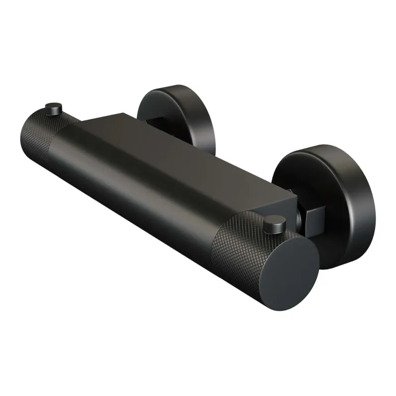 Betrouwbaar Brauer Black Carving thermostatische douchekraan mat zwart