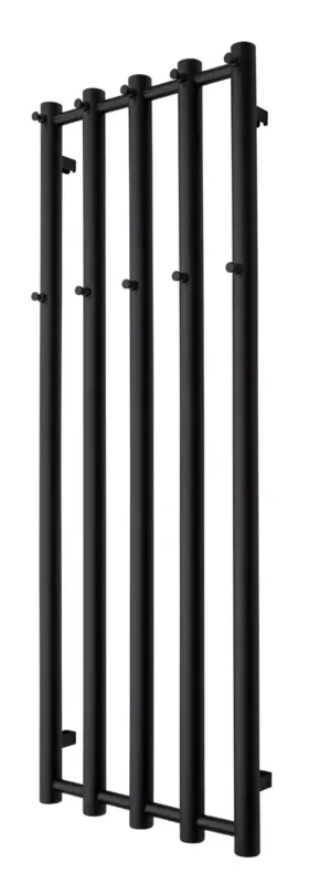 Goedkoop TVS Design Kiro 5 handdoekradiator zwart 340W 140x51,5cm