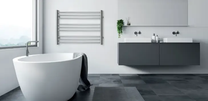 TVS Design Pivo handdoekradiator chroom 284W 59x100cm Direct Verzonden