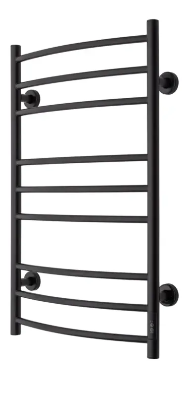 TVS Design Eldo 9 gebogen elektrische radiator zwart 120W 86x53cm Goedkoop