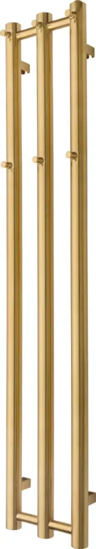 TVS Design Plus 3 handdoekradiator verticaal goud geborsteld 200W 140x26,5cm Merkproduct