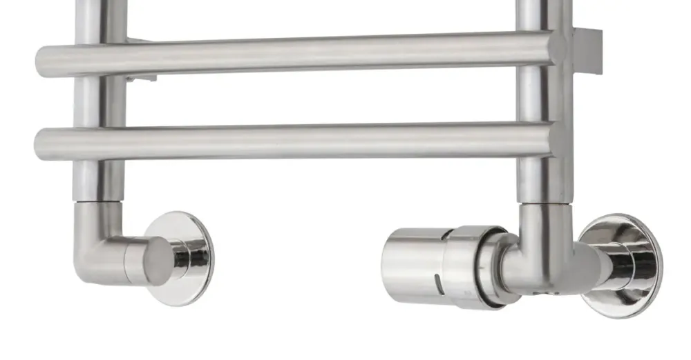Direct Beschikbaar TVS Design Valves 120 aansluitset haaks rechts RVS