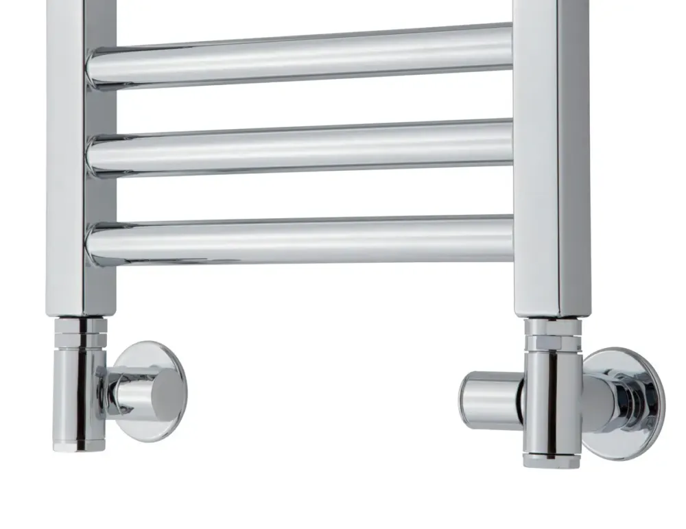 Populair TVS Design Valves 130 aansluitset recht chroom voor watergedragen en elektrische radiator