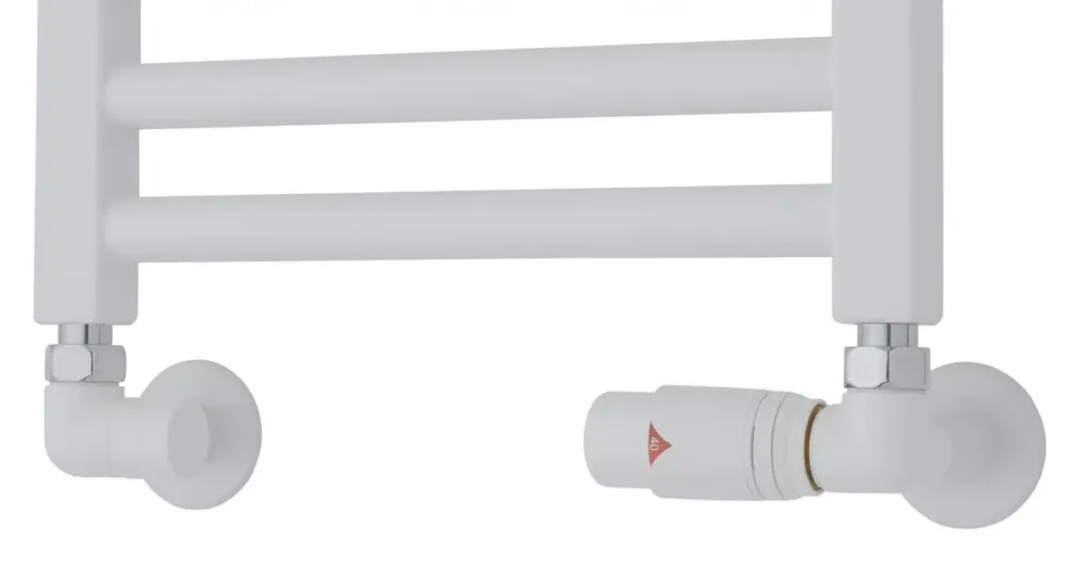 Beste Prijs TVS Design Valves 220 aansluitset haaks rechts wit