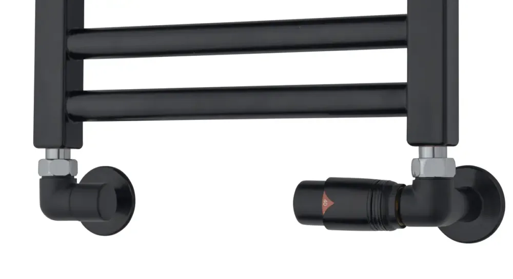 TVS Design Valves 220 aansluitset haaks rechts zwart Alleen Vandaag