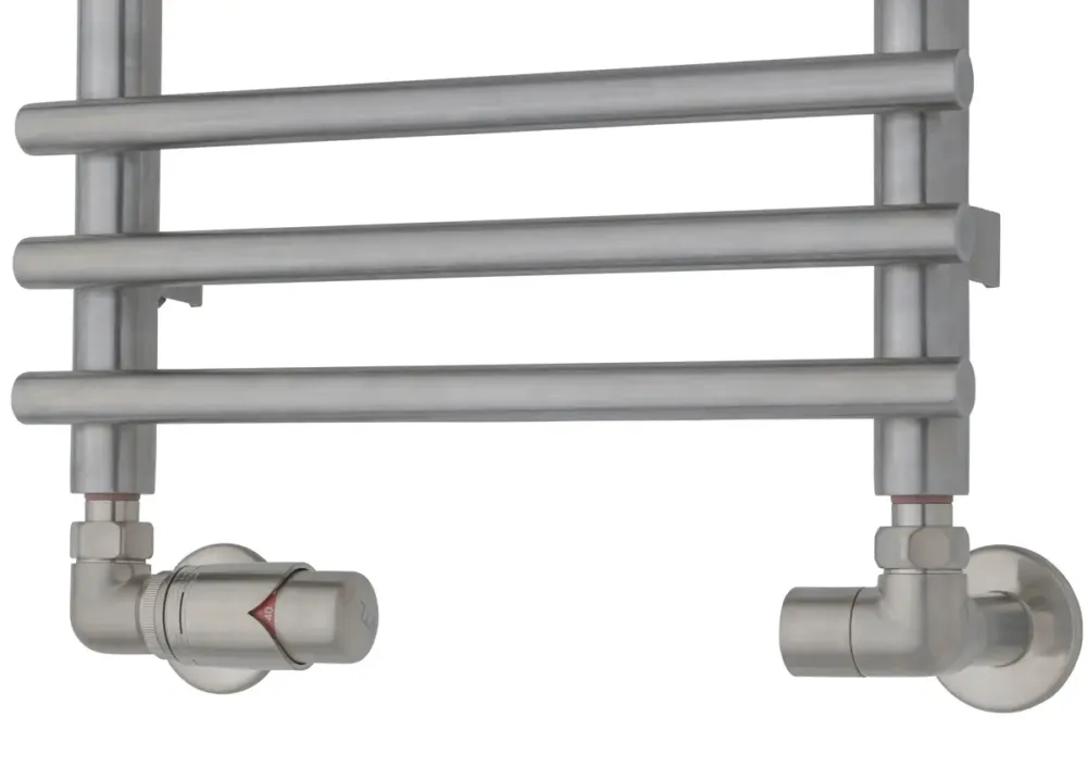 TVS Design Valves 221 aansluitset haaks links RVS Gecertificeerd