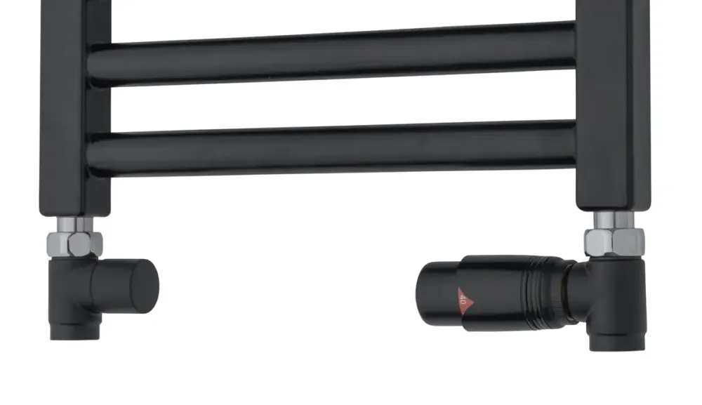 TVS Design Valves 210 aansluitset recht zwart Populair