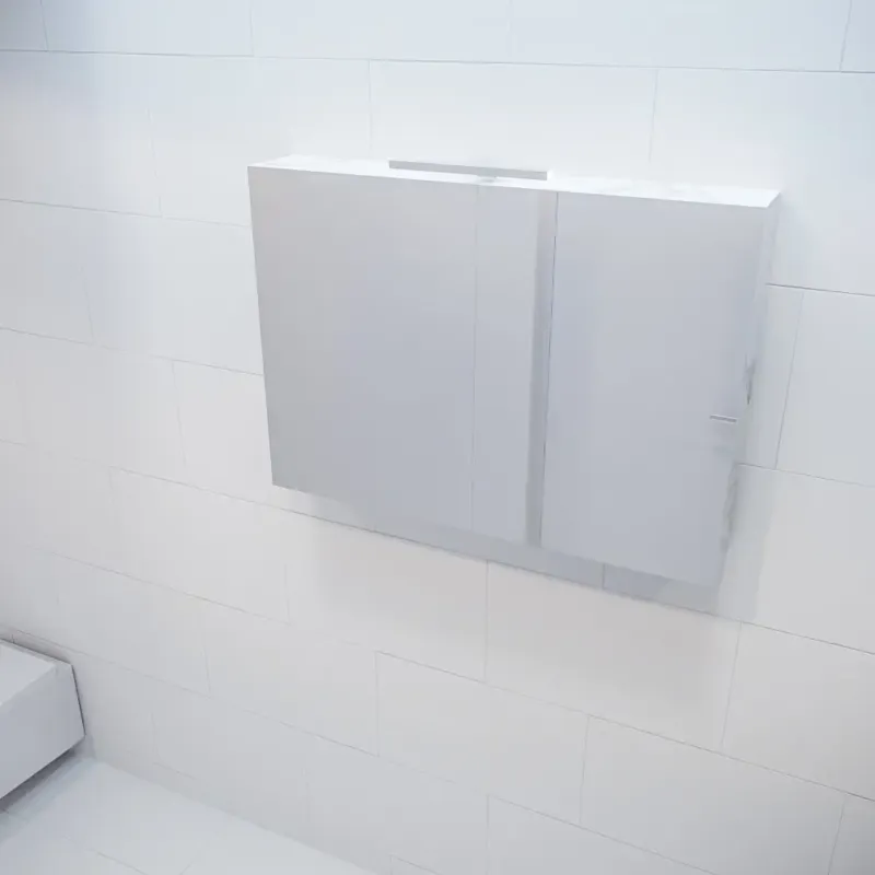 Mondiaz Cubb spiegelkast 100x70x16cm carrara met 2 deuren Fabrieksprijs