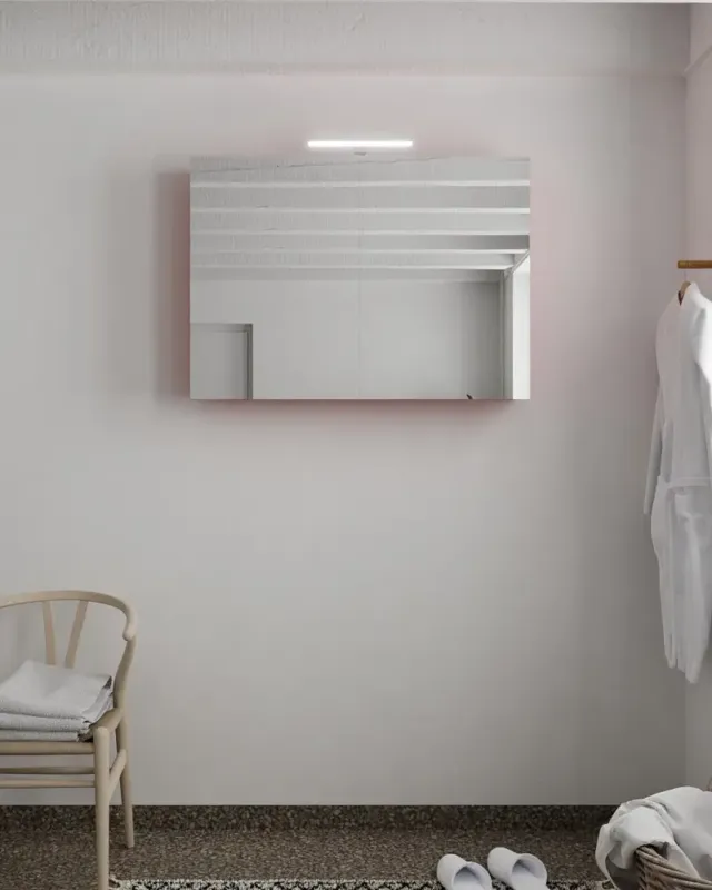 Mondiaz Cubb spiegelkast 100x70x16cm fire met 2 deuren Express Levering
