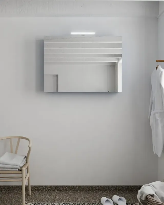 Laatste Versie Mondiaz Cubb spiegelkast 100x70x16cm jeans met 2 deuren